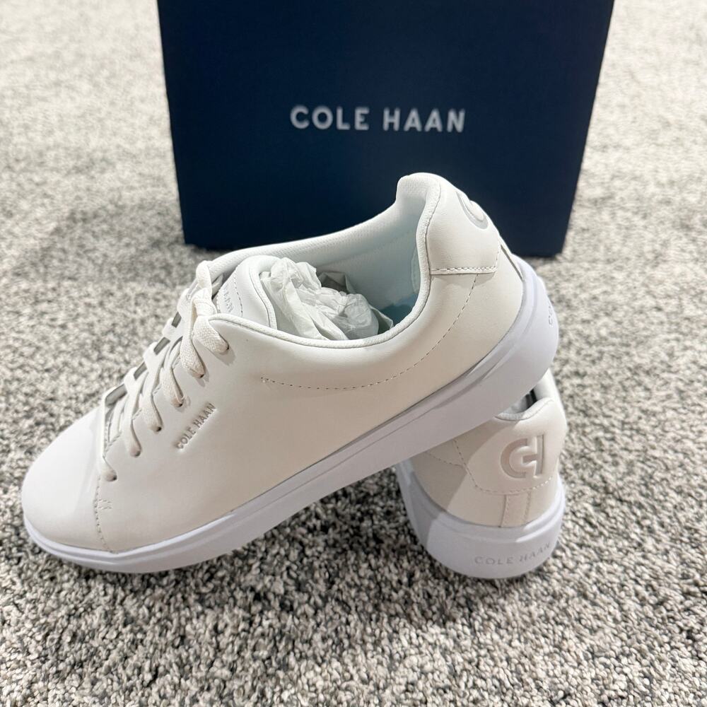 New in Box, Cole Haan White Grand Crosscourt Traveler Sneaker, Women's Size 10